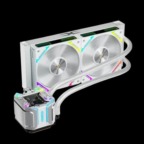 1STPLAYER X-240 ARGB Liquid CPU Cooler (White)