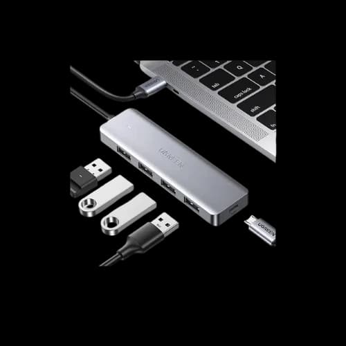 UGREEN CM219 4-Port USB3.0 Hub with USB-C Power Supply