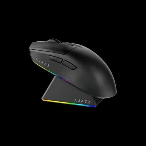 AJAZZ AJ139 V2 MC Wireless Black Gaming Mouse with Charging Dock (Black)