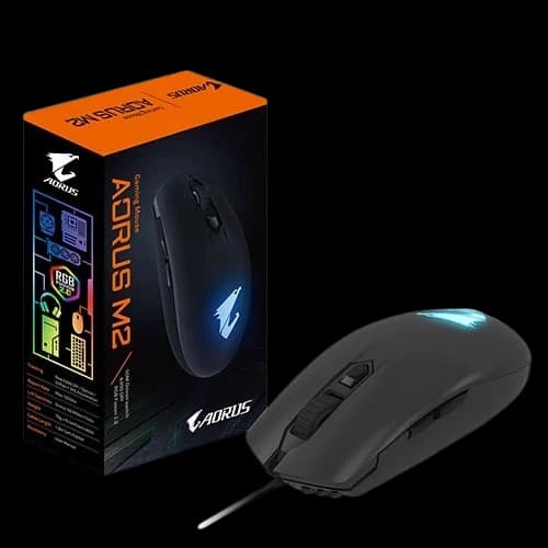 Gigabyte Aorus M2 7 Button USB RGB Gaming Mouse (Black)