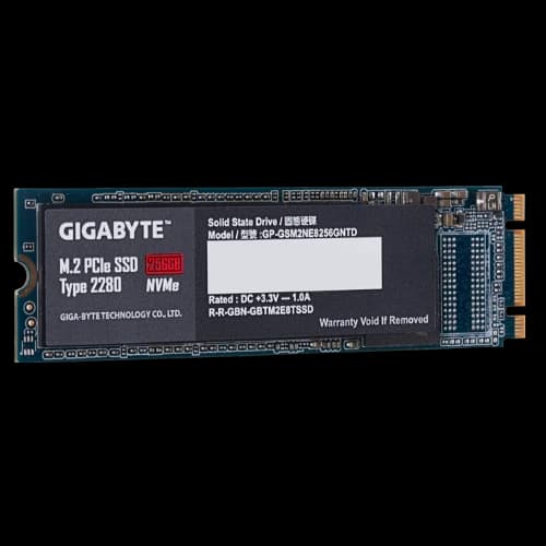 Gigabyte 256GB NVMe M.2 SSD