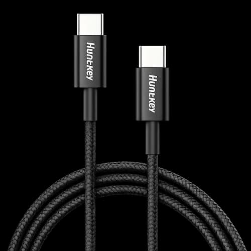 Huntkey 1.2m USB-C to USB-C Cable (Black)