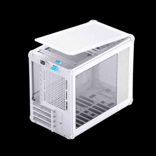 JONSBO C6 MAX mATX Mesh PC Case with Handle (White)