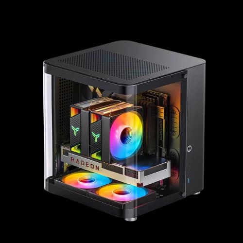 JONSBO TK-1 Starship Cabin M-ATX Case (Black)