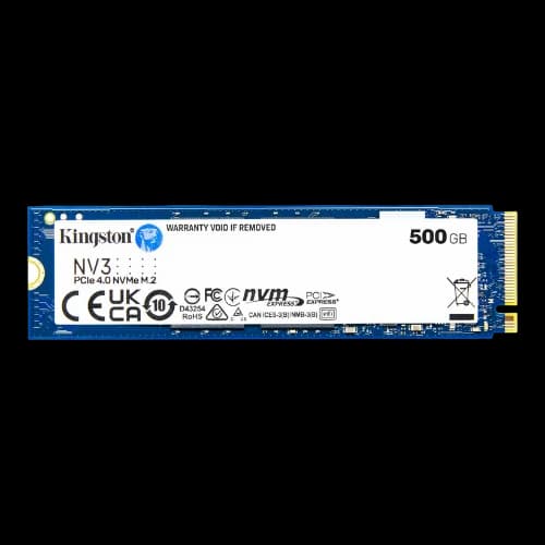 Kingston NV3 500GB Gen4 NVMe M.2 2280 SSD