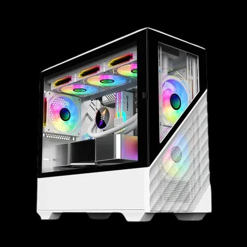 1STPLAYER DK D7 M-ATX Gaming Casing (White)