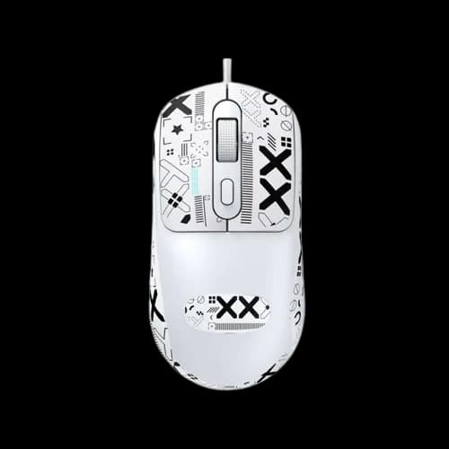 T-Wolf G580 Wired Mouse With Grip Tape (White)