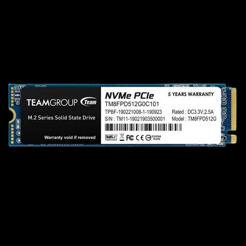 TEAM MP33 PRO 512GB M.2 PCIe Gen3 NVMe SSD
