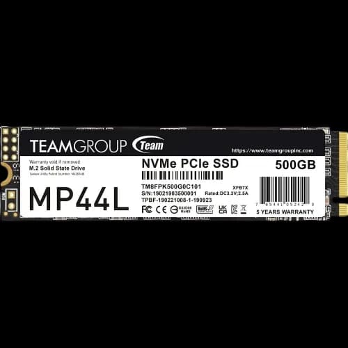 TEAM MP44L 500GB Gen4 NVMe M.2 2280 SSD