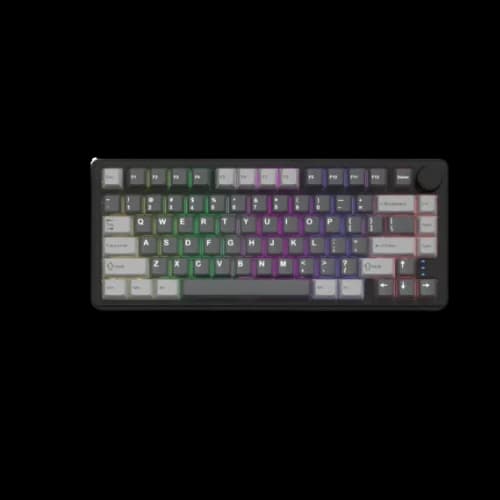 ZIFRIEND RX75 Pro Tri Mode Mechanical Keyboard (Dark-grey/Light-Grey keycaps, Blue Switch)
