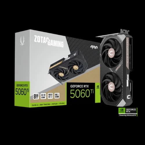 ZOTAC GAMING GeForce RTX 5060 Ti AMP 8GB GDDR7 Graphics Card
