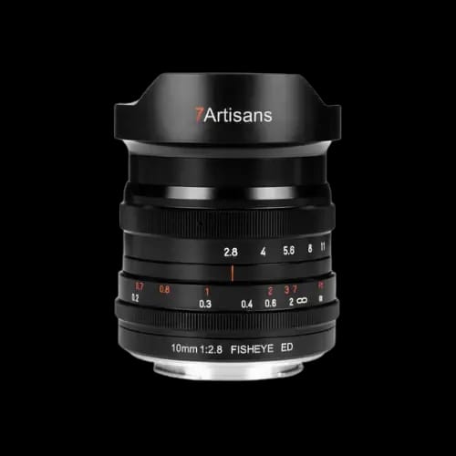 7artisans 10mm f 28 fisheye lens front