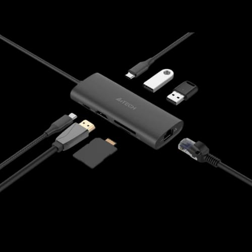 a4tech dst 80c 8 in 1 type c docking station side