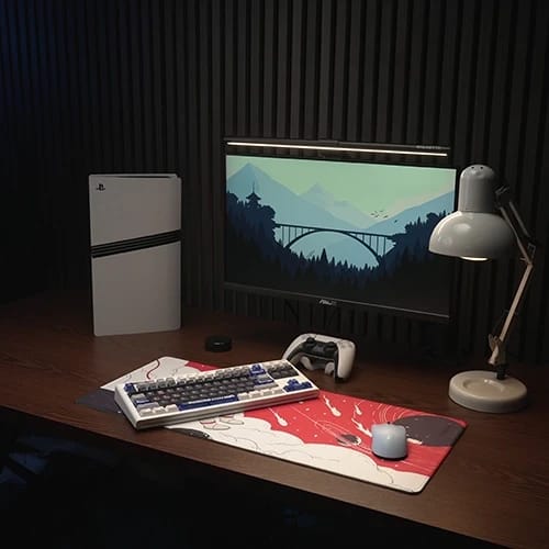 adrift space mouse pad gaming setup