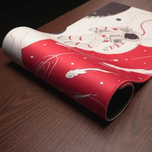 adrift space mouse pad mat showing flexible build