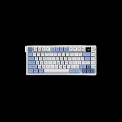 ajazz af82 tri mode membrane keyboard glacier blue