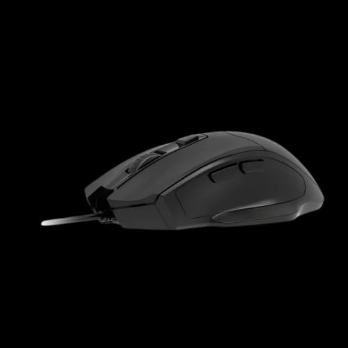ajazz nj05 wired gaming mouse blackleft side