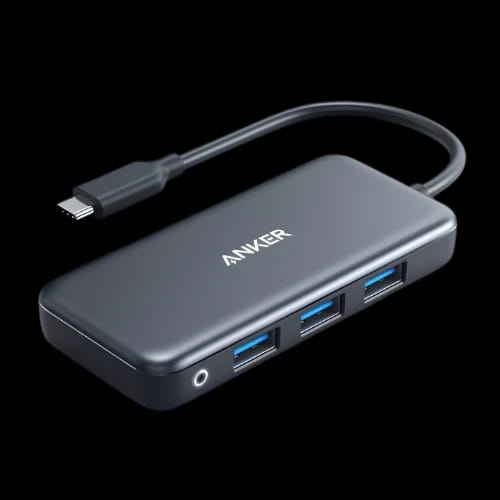 anker premium 5 in 1 usb c hub gray main