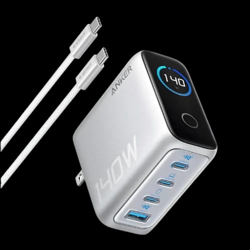 anker zolo 140w adapter grey main