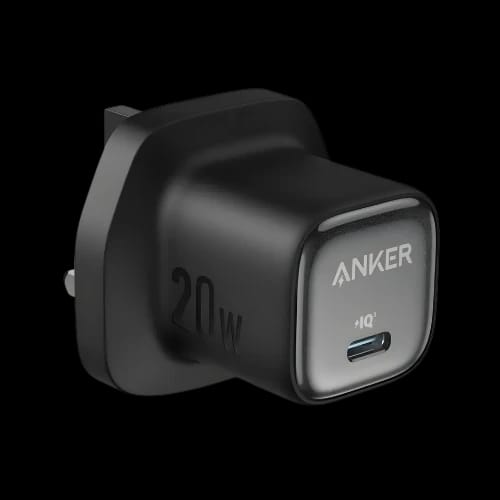 anker zolo 1c 20w adapter black main
