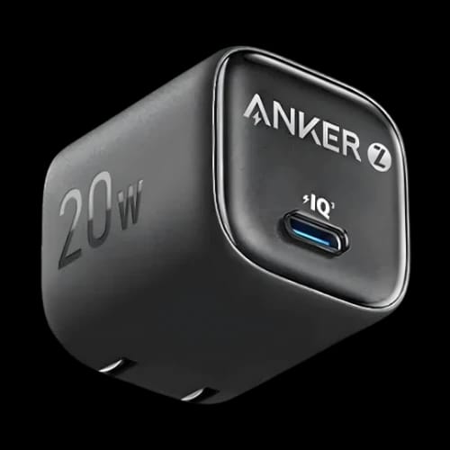 anker zolo 20w adapter black main