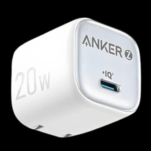 anker zolo 20w adapter white main