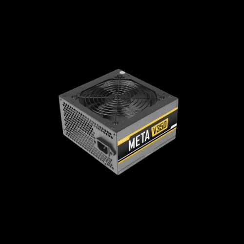 antec meta v350 350w power supply angled