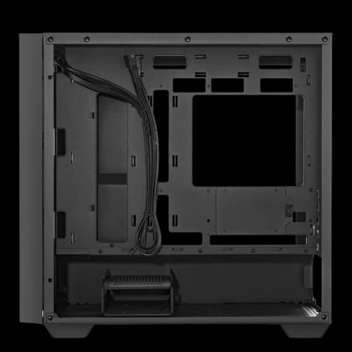 asus a21 mid tower casing black back panel open