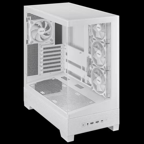 asus a31 plus atx mid tower gaming casing white 2