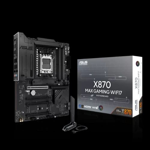 asus x870 max gaming wifi7 w am5 atx motherboard