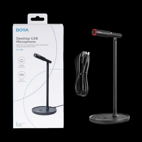 boya by cm1 desktop usb microphonewith box