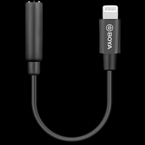 boya by k3 trs to male lightning adapterwith wire