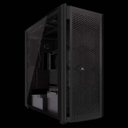 corsair icue 9000d rgb airflow tower tg case black