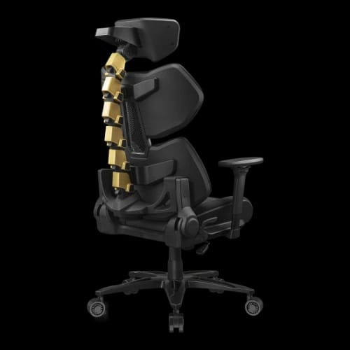 cougar terminator elite black gold gaming chair 1