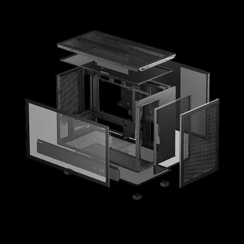 deepcool ch260 m atx gaming casing black 3