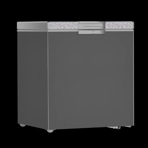 defy 195lt satin metallic chest freezer main