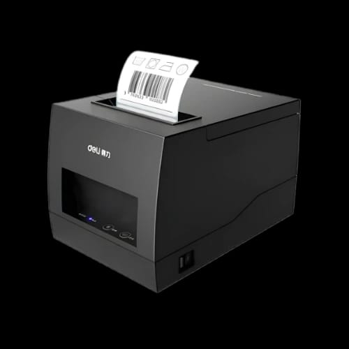 deli e886bw receipt label printer main