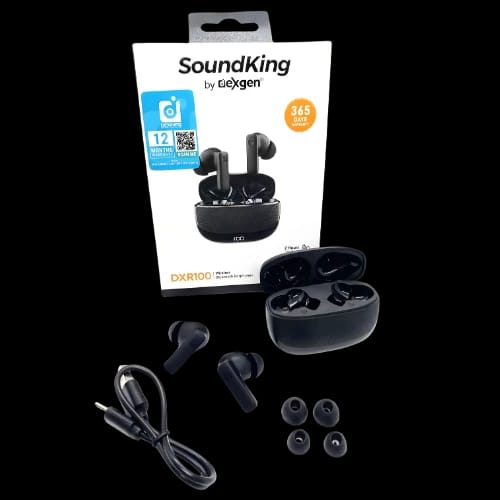 dexgen dxr100 earbuds black with box