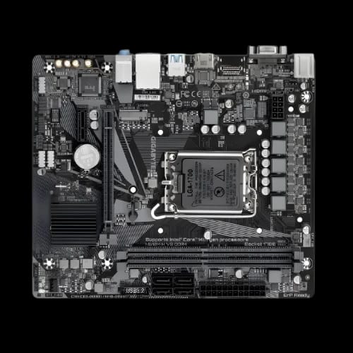 gigabyte h610m h v3 ddr4 micro atx motherboard top