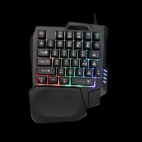 jedel k601 single hand rgb gaming keyboardmain