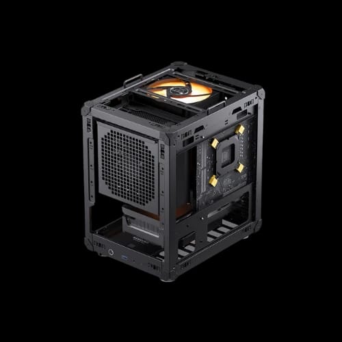 jonsbo c6 itx mesh mini itx pc case black skeleton