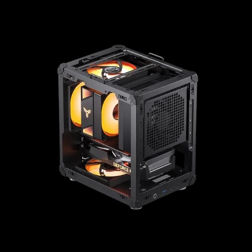 jonsbo c6 itx mesh mini itx pc case black