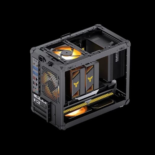 jonsbo c6 max matx mesh pc case with handle black