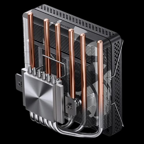 jonsbo hp 600 66mm cpu air cooler black back