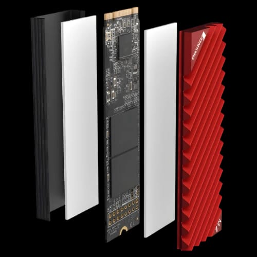 jonsbo m2 3 nvme ssd cooler red detail