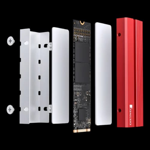 jonsbo m2 6 nvme ssd cooler red detail