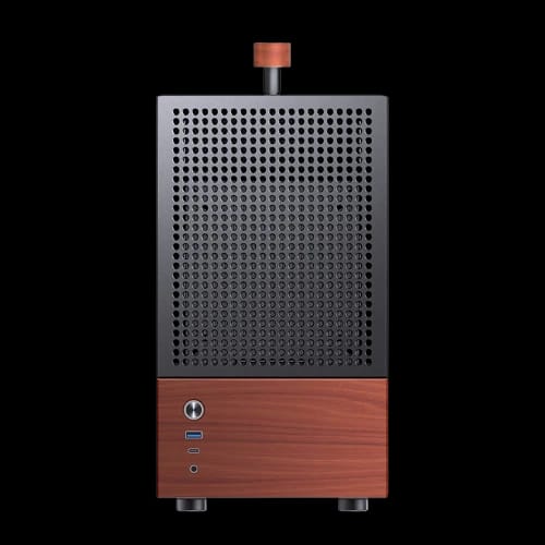 jonsbo t6 wood handle mini itx pc case black 2