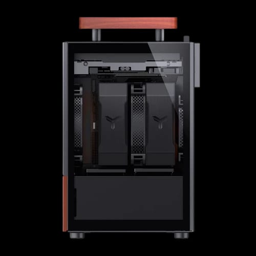 jonsbo t6 wood handle mini itx pc case black