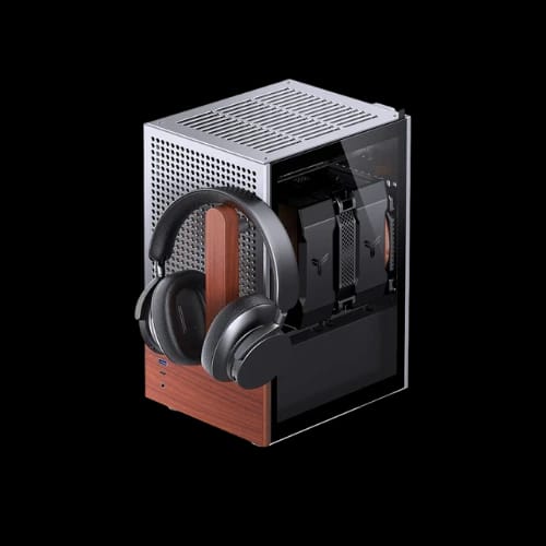 jonsbo t6 wood handle mini itx pc case silver