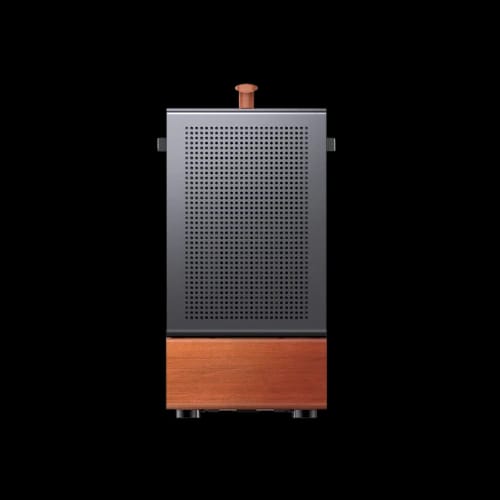 jonsbo t7 wood handle matx pc case black front